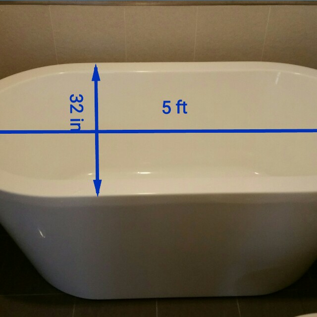 removable bathtub