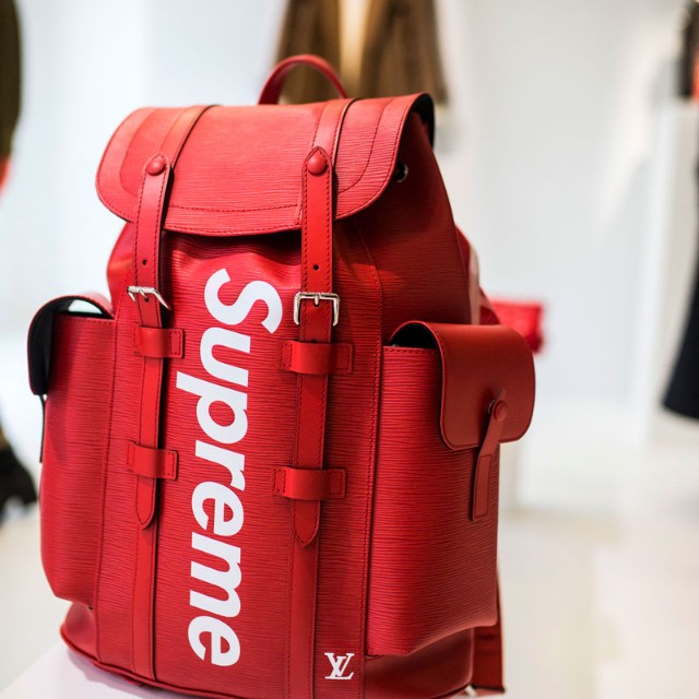 Supreme lv backpack red top