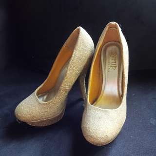 Gold Silver High Heels Stiletto