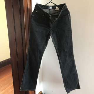 Original Armani faded black jeans boot leg