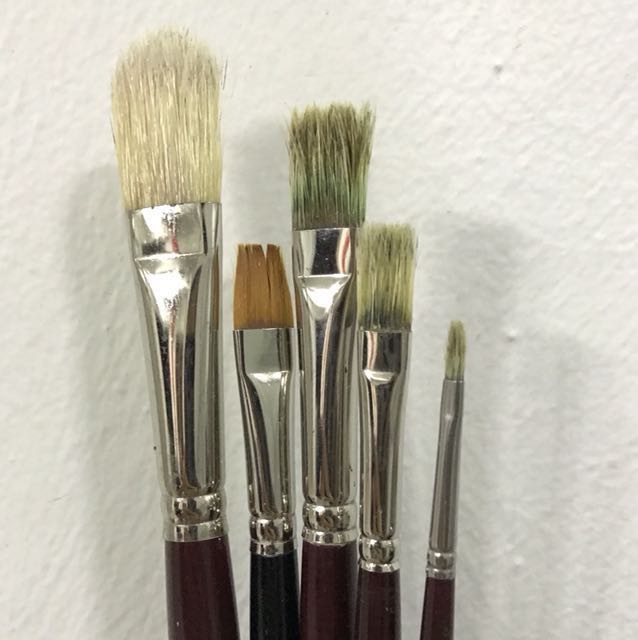 Ashley Soft and Hard Bristle Brushes, Hobbies & Toys, Stationery