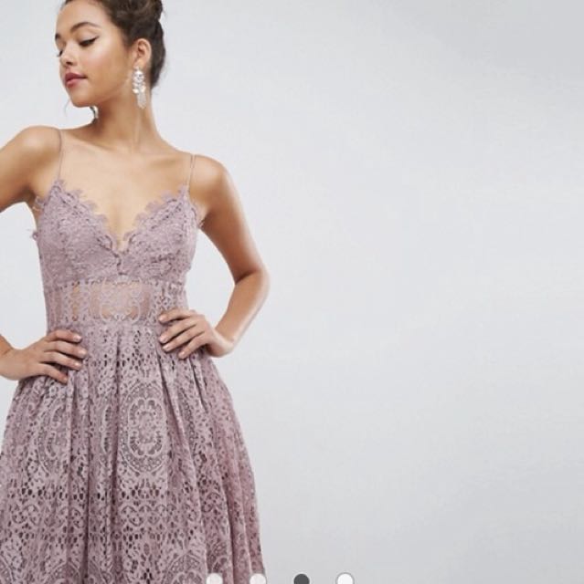 Asos lace cami midi prom dress top
