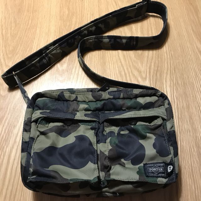bape x porter sling bag
