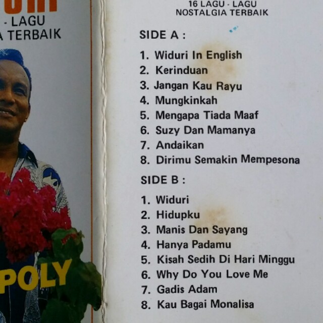 Bob Tutupoly Widuri Cassette Tape Not Vinyl Vintage Collectibles Vintage Collectibles On Carousell