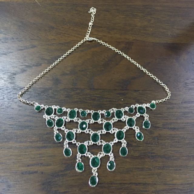 Brand New Emerald Green Necklace Choker Jewellery Jewelry Women S Emerald Green Necklace Choker Jewellery