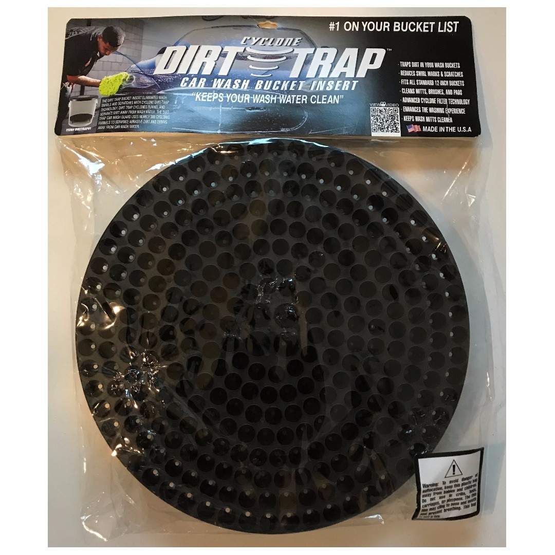 Chemical Guys DIRTTRAP01 Cyclone Dirt Trap Car Wash Bucket Insert/Filter  Removes Debris While You Wash (Black)