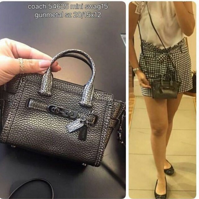 Coach swagger hotsell gunmetal