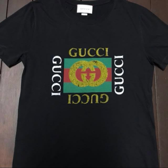 Gucci washed logo tee (distressed), Men 