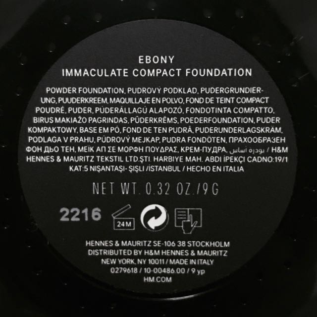 h&m immaculate compact foundation