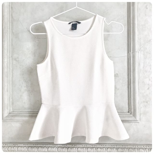 h&m peplum top