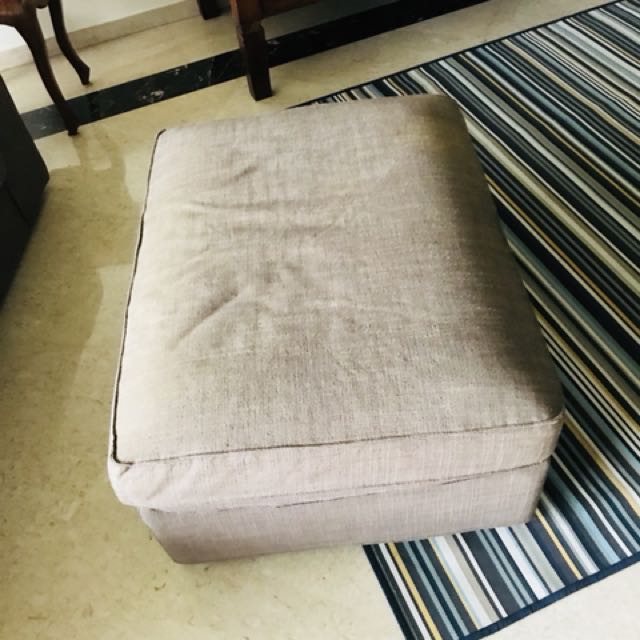 IKEA couch and footrest, Furniture & Home Living, Furniture, Chairs on