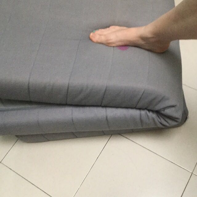 IKEA fold up bed and fold up mattress, Furniture & Home Living