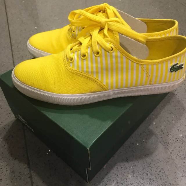 Lacoste yellow sneakers, Women's 