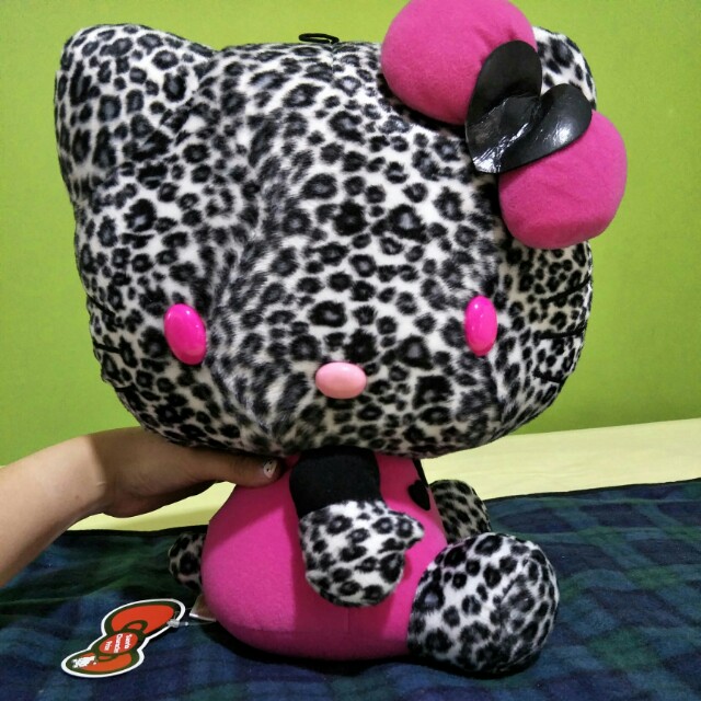 hello kitty leopard plush