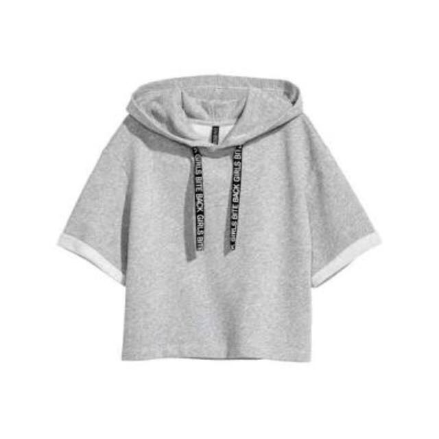 cropped short sleeve sweatshirt