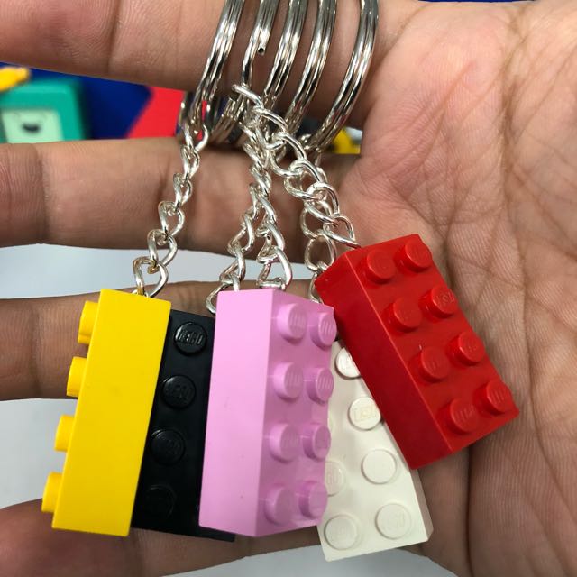 Lego block keychain sales