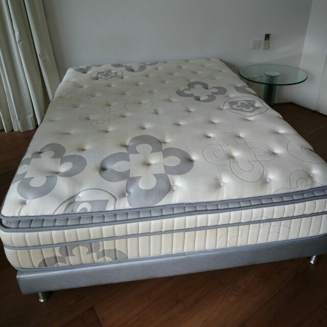 Queen Size Bed With Thin Matress Furniture Beds Mattresses On