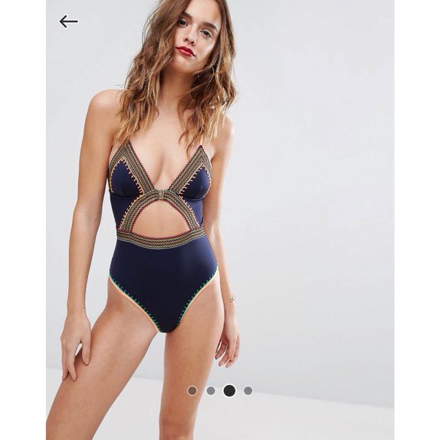 River island zig best sale zag swimsuit