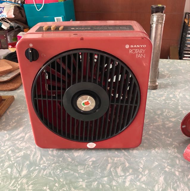 Sanyo Retro Rotary Box Fan Working Furniture Others On Carousell