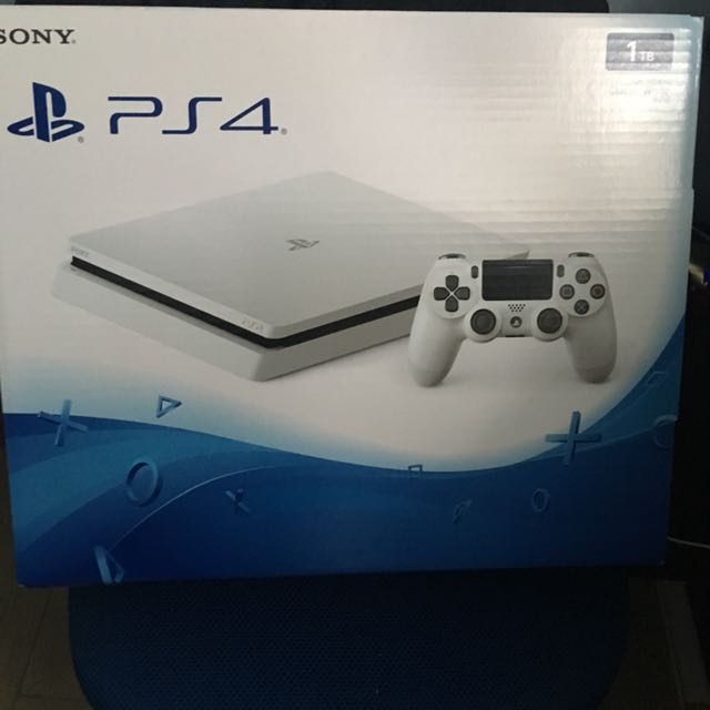 Sony Ps4 Slim Playstation 4 白色冰河白1tb 送一隻gta 5 碟 電子產品 其他 Carousell