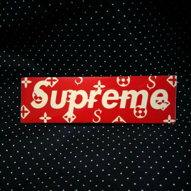supreme lv sticker