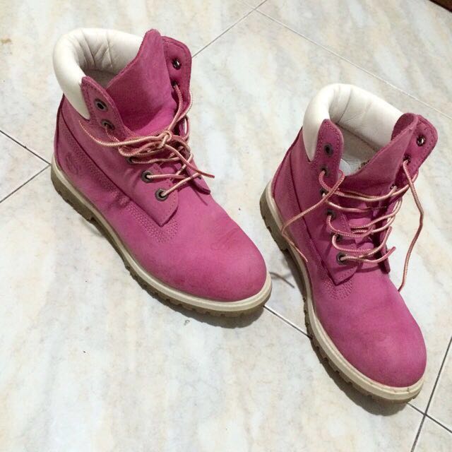 rose pink timberlands