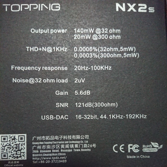 TOPPING NX2s Portable DAC AMP, Audio, Other Audio Equipment on Carousell