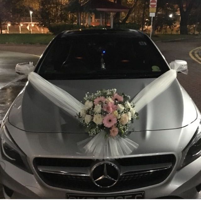 Wedding Car Decorations Bridal Car Decor With Fresh