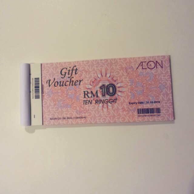 Aeon Vouchers Worth Rm 400 Tickets Vouchers Gift Cards Vouchers On Carousell