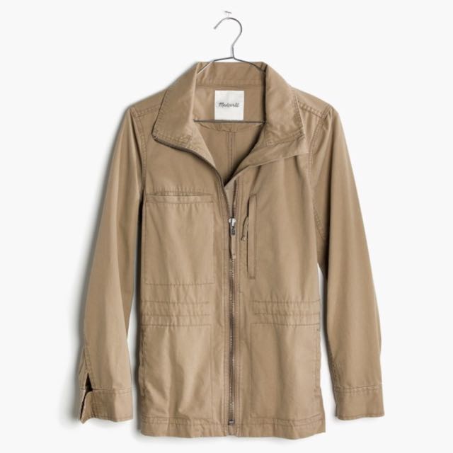 BNWT Madewell Fleet Jacket in Light Latte Size M Women s Fashion Coats Jackets and Outerwear on Carousell