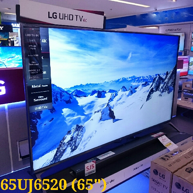 Brans New Lg 65inches 65uj6520 4k Webos Smart Led Tv Electronics Tvs Entertainment Systems On Carousell
