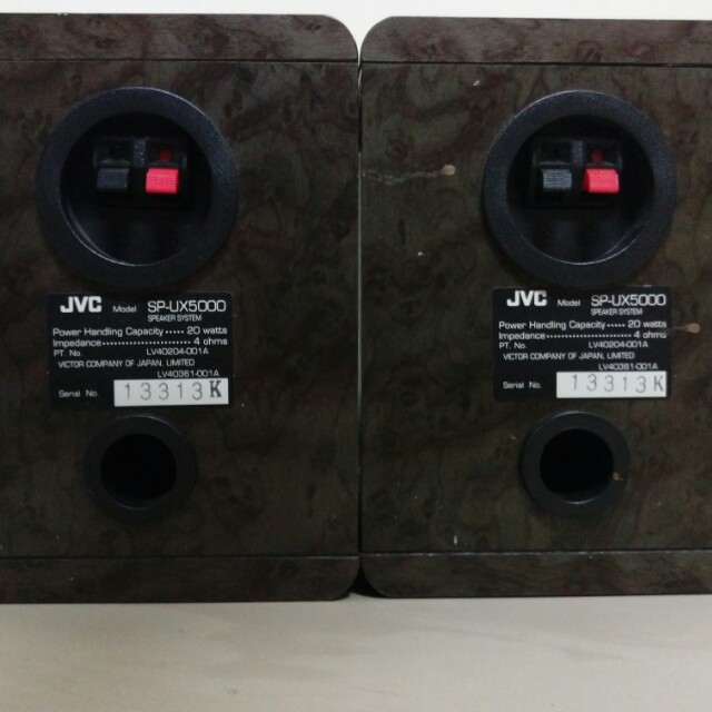 JVC SP UX5000 原木方型小喇叭 全音域美聲 小喇叭 書架音箱喇叭, 耳機及錄音音訊設備, Soundbar、揚聲器、藍牙喇叭、耳