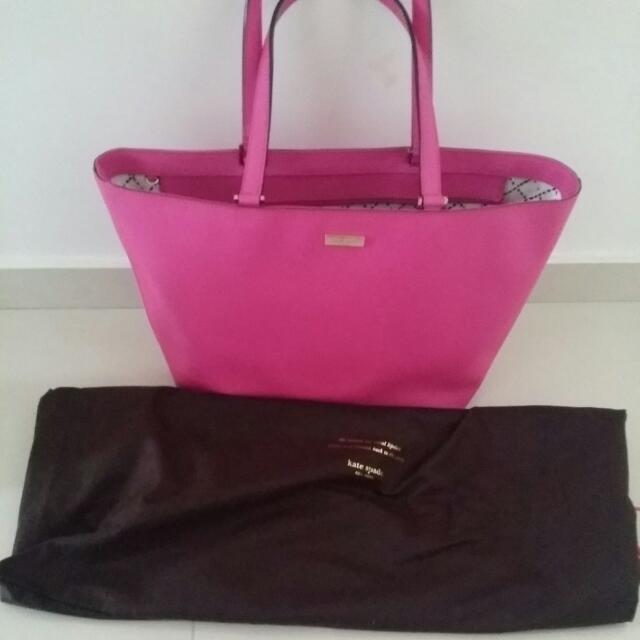 kate spade pink tote bag