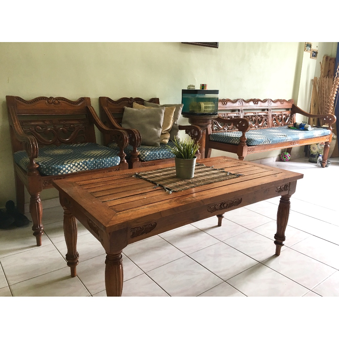  Kayu  Jati  furniture  sets Rumah  Perabot Perabot di 