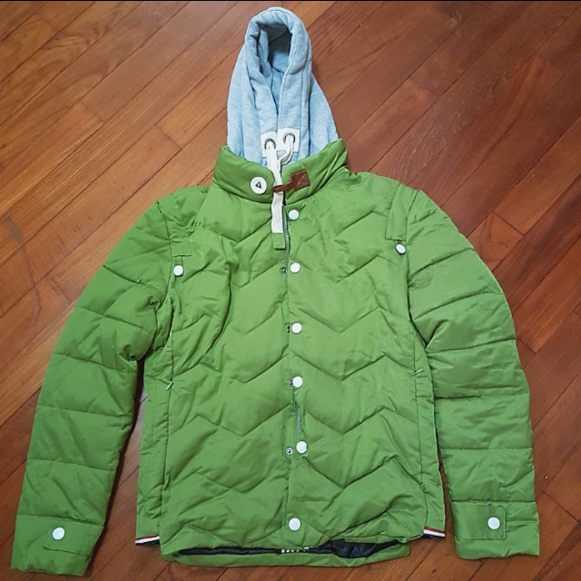 Light green winter jacket clearance