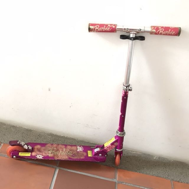 Pink barbie scooter online