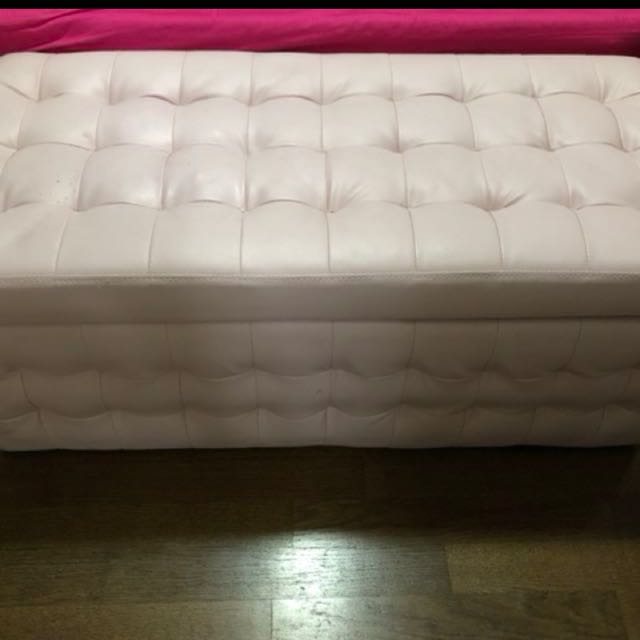 Pink Storage Ottoman Drawers Box On Carousell