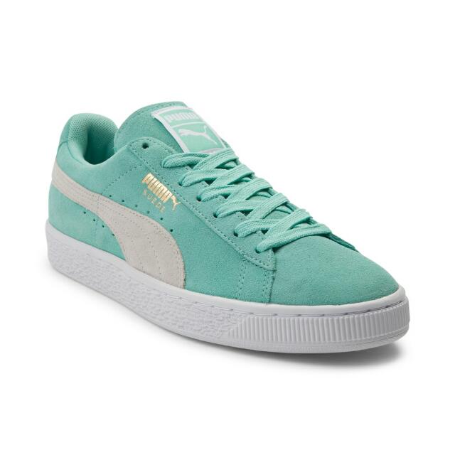 mint green puma shoes