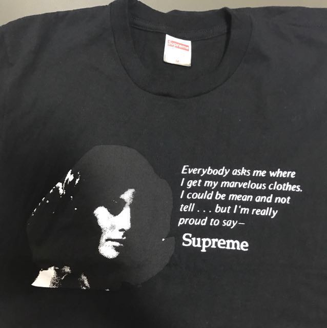 Repriced Supreme Mean Tee Ss17 Men S Fashion Clothes On Carousell