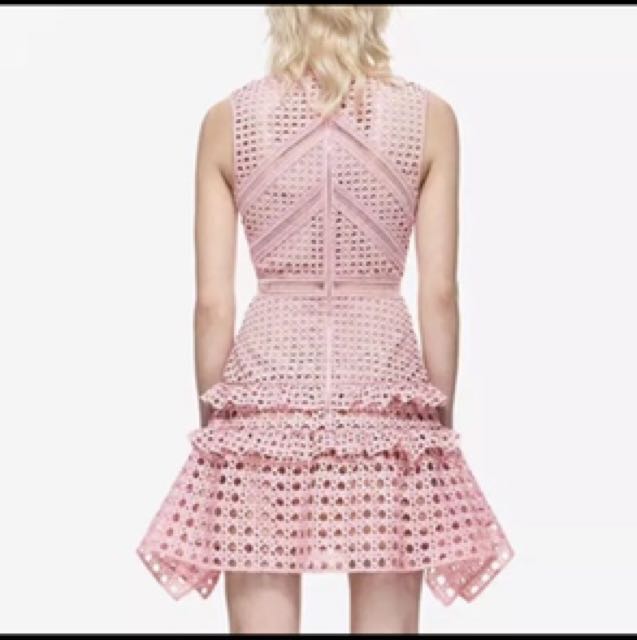 Self Portrait Inspired Dress In Pink Women S Fashion Clothes Self Portrait Inspired Dress In Pink Women S Fashion Clothes Dresses Skirts On Carou
