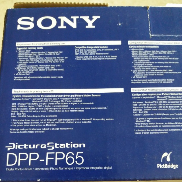 Sony digital photo printer DPPFP65, Photography, Cameras on Carousell