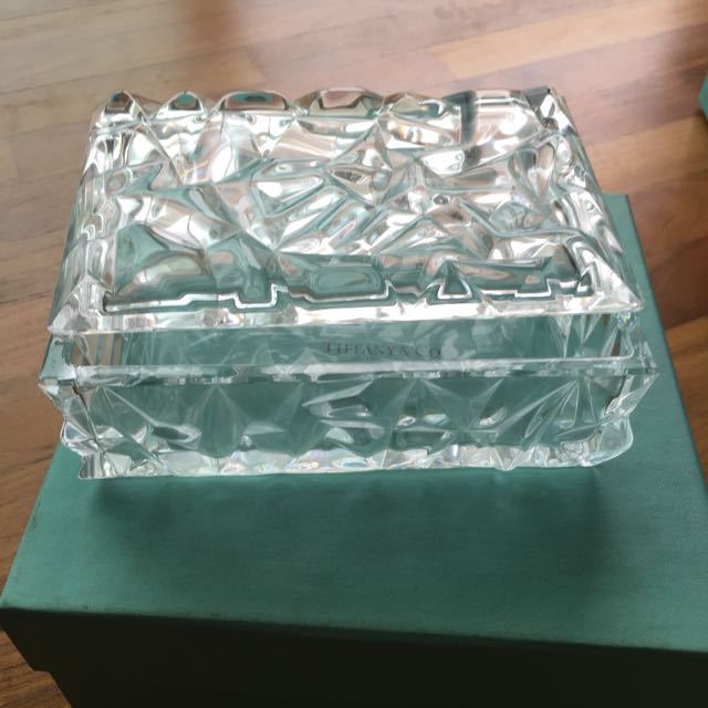 Tiffany \u0026 Co Rock cut Crystal Box 