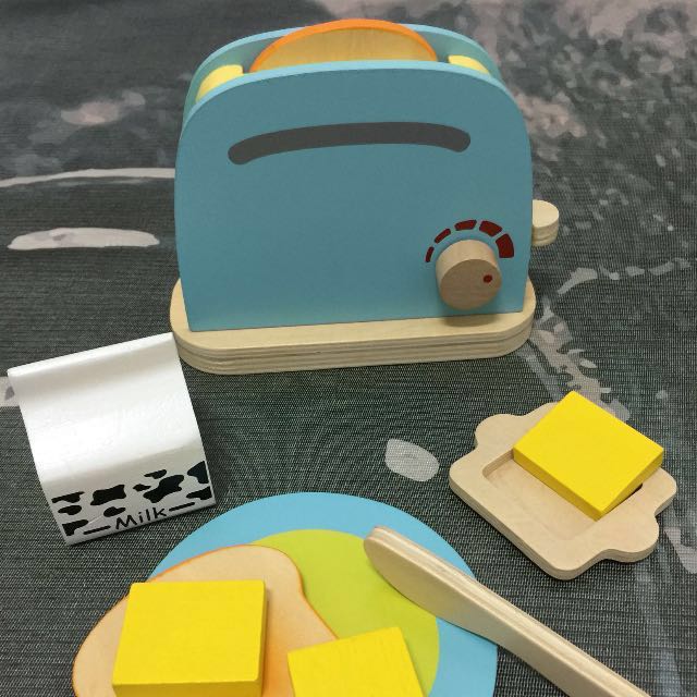 wooden toaster toy
