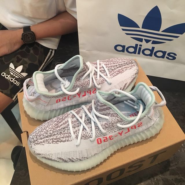 WTS Yeezy Boost 350 V2 Blue Tint Newest limited release Men s Fashion Footwear Sneakers on Carousell
