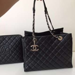 Authentic Chanel handbag with pouch