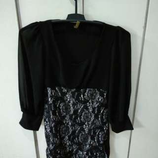 Black Dress Mini Skirt