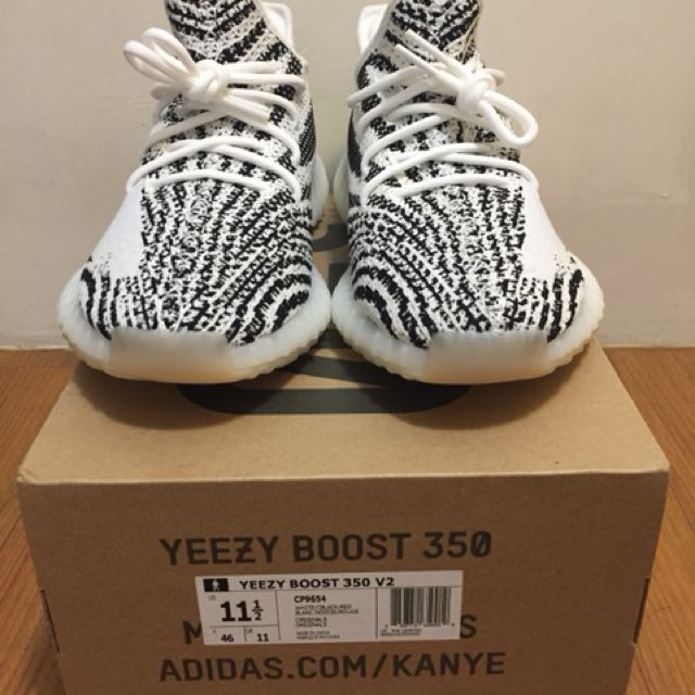 Adidas Yeezy boost 350 斑馬全新us11.5 