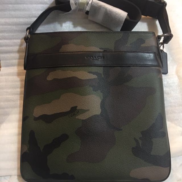 coach camo crossbody