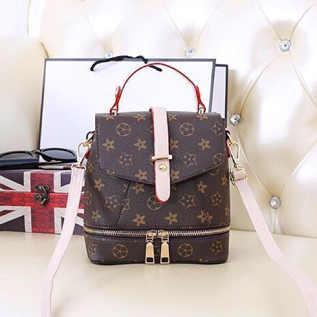 BNIP Louis Vuitton Inspired Convertible Backpack/Sling Bag, Women's  Fashion, Bags & Wallets, Purses & Pouches on Carousell