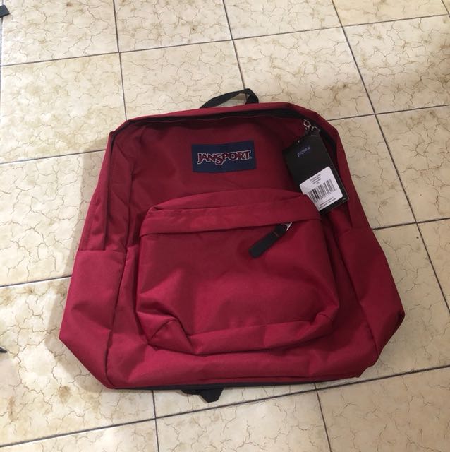 Brand New Jansport Superbreak 25L Viking Red Backpack Men s Fashion Bags Backpacks on Carousell